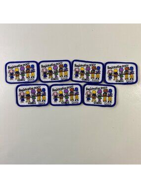 Girl Scouts GSNEC Registration 2007 Cartoon Embroidered Badges Patches Lot 7